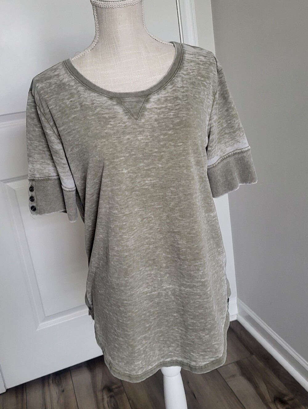 Jane and Delancey acid wash tops, 2 tops - Picture 2 of 12